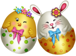 2 cute easter eggs